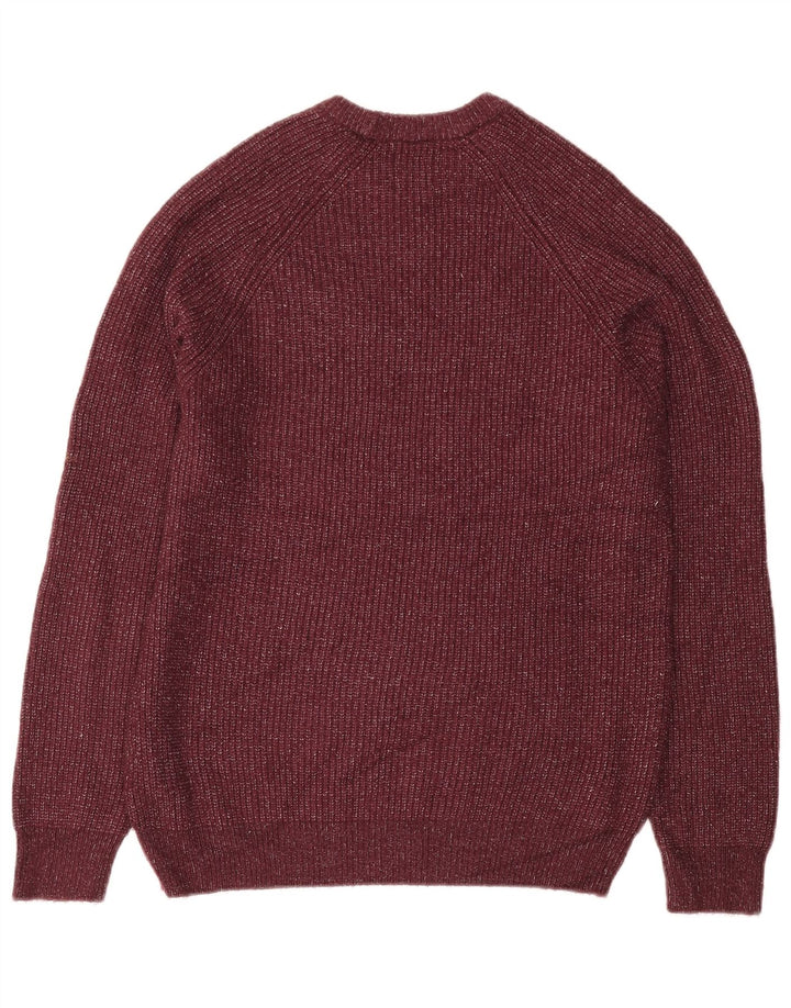 Marks & Spencer Herre sweater med rund hals, Medium Bourgogne Flecked