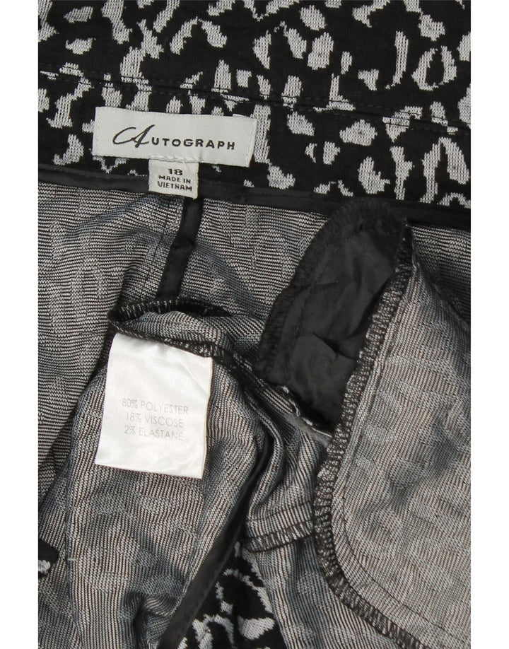 Marks & Spencer Dame Autograph 3/4-ærmet blazerjakke UK 18 XL Sort