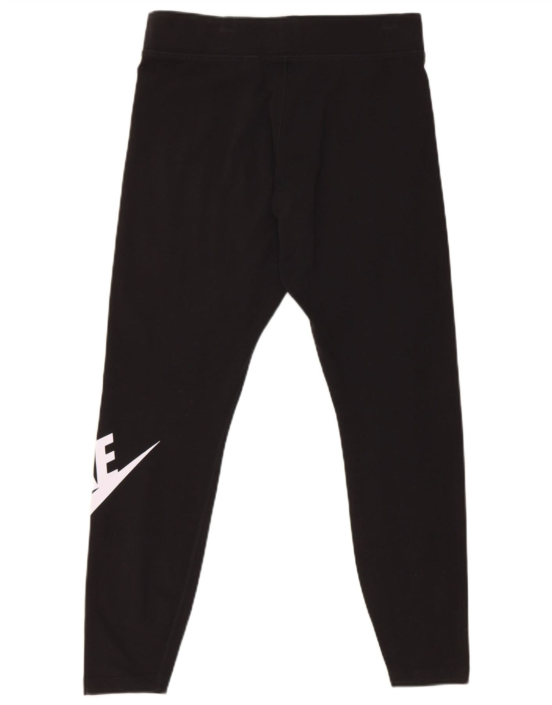 Nike Womens Crop Graphic Leggings UK 16 Large Black Bomuld