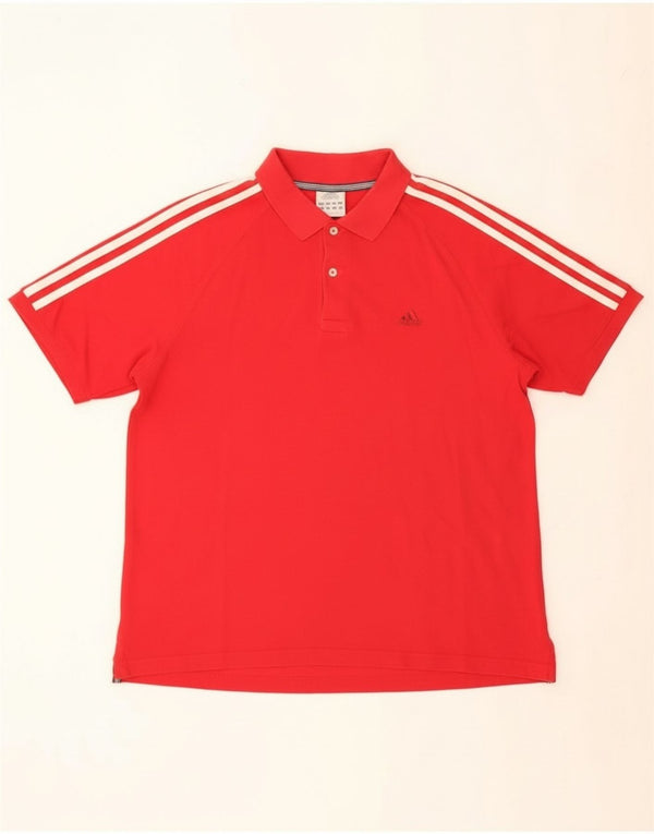 Adidas herre poloshirt Medium rød bomuld