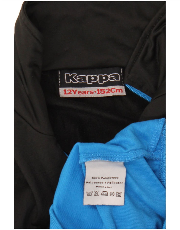 KAPPA Træningsdragt topjakke til drenge 11-12 år Blå Colourblock Polyester
