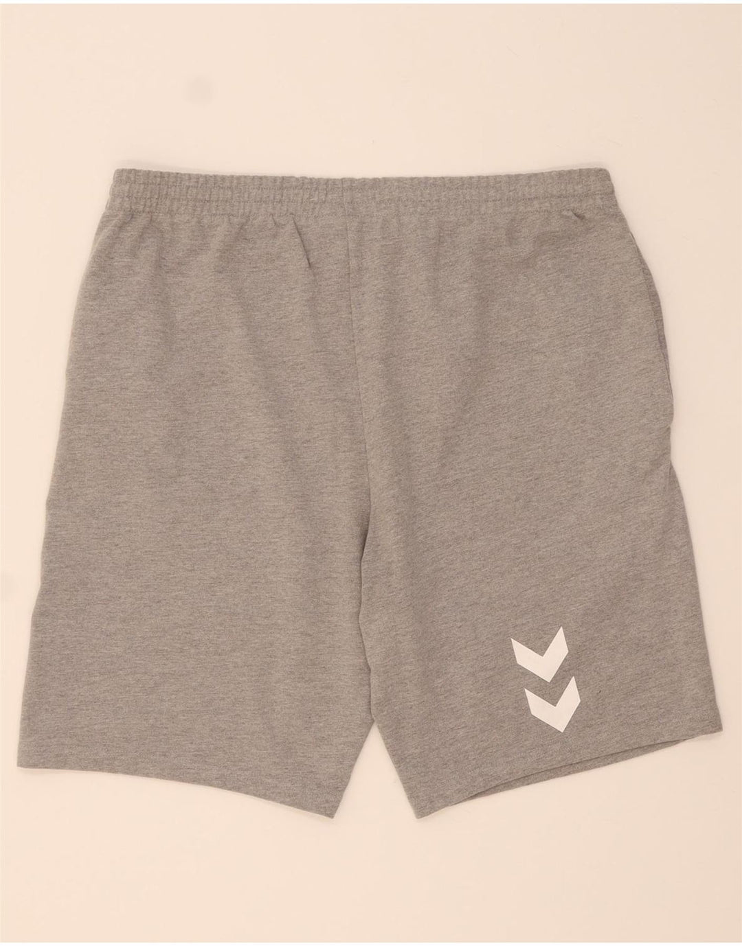 HUMMEL Mens Graphic Sport Shorts XL Grey Cotton Vintage Hummel and Second-Hand Hummel from Messina Hembry 