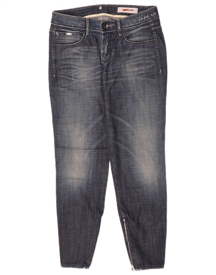 Gas Dame Slim Jeans W27 L26 Blå Bomuld