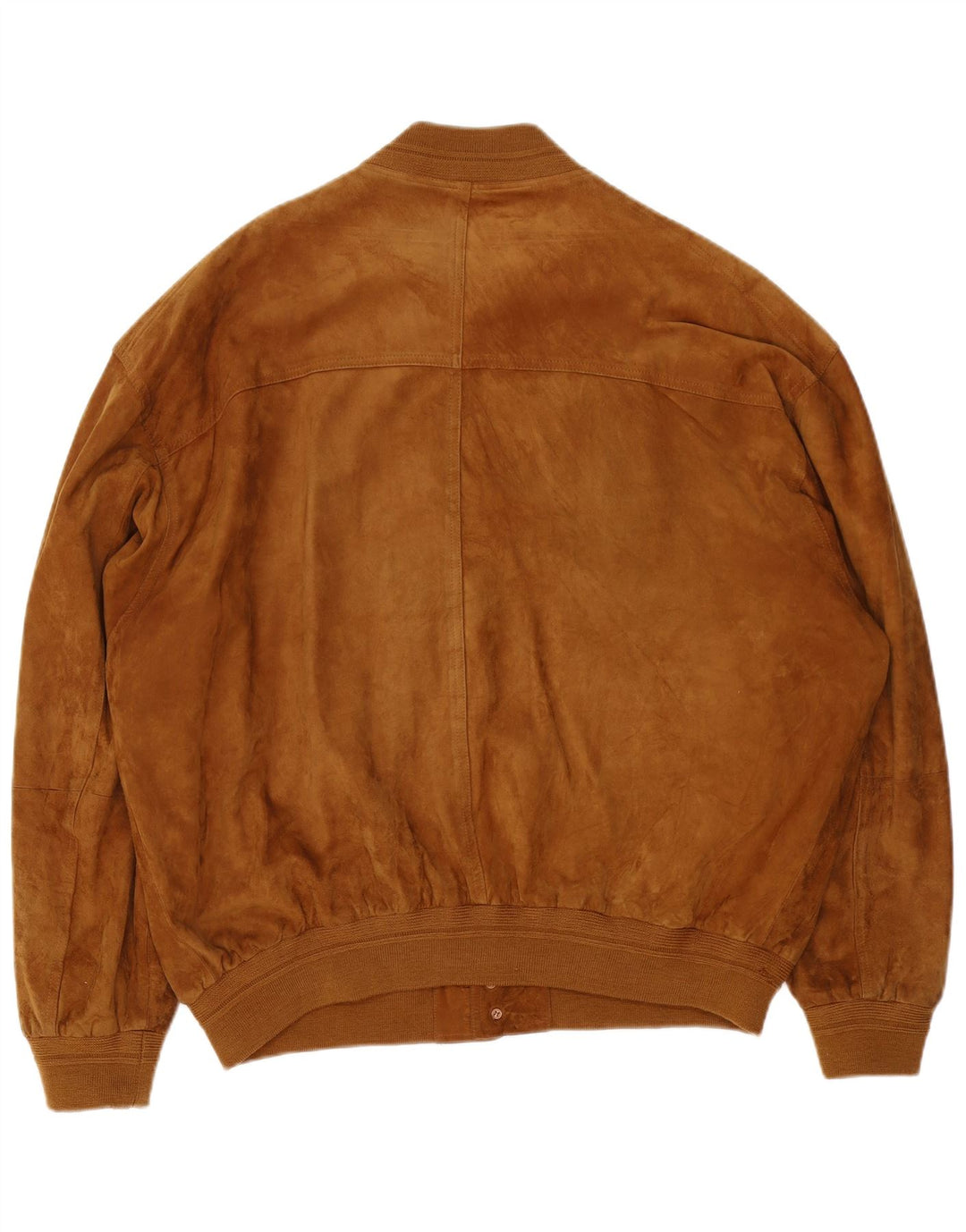 James Dillon Herre Ruskind Bomber Jacket UK 44 2XL Brunt Læder