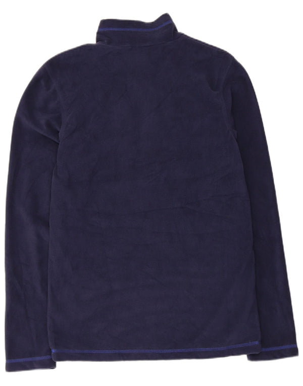 Reebok Herre lynlåshals Fleece Jumper Medium Navy Blue Polyester Sports