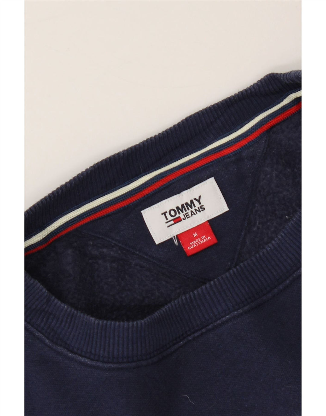TOMMY HILFIGER Womens Oversized Sweatshirt Jumper UK 14 Medium Navy Blue Vintage Tommy Hilfiger and Second-Hand Tommy Hilfiger from Messina Hembry 