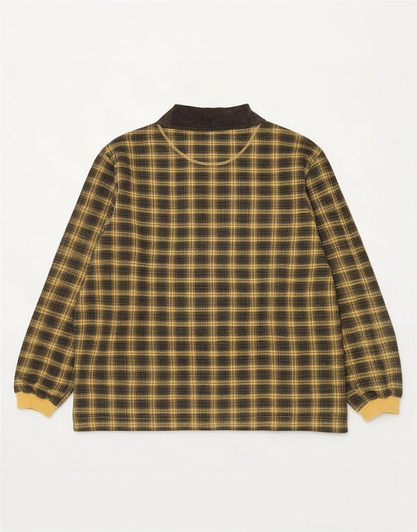 Scotch & Soda Herre Polo Neck Sweatshirt Jumper Medium Gul Ternet bomuld