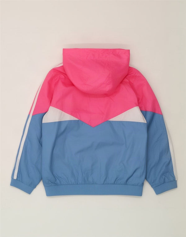 Adidas Tøjjakke med hætte til piger 6-7 år Pink Colourblock