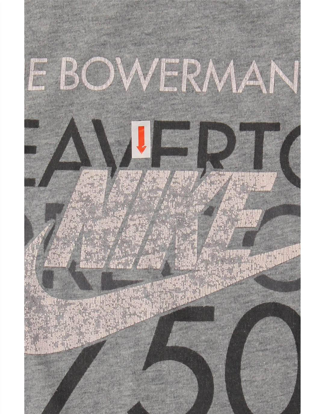 NIKE Herre USA Grafisk T-Shirt Top Stor Grå Colourblock Bomuld