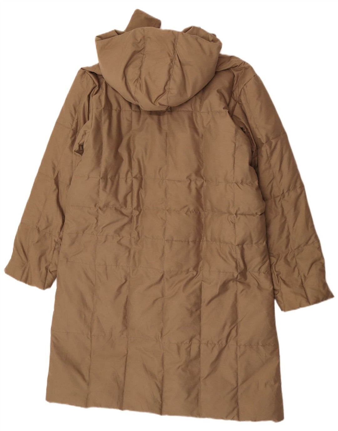 Sergio Tacchini Dame Hætte Polstret Frakke IT 46 Stor Beige Polyester