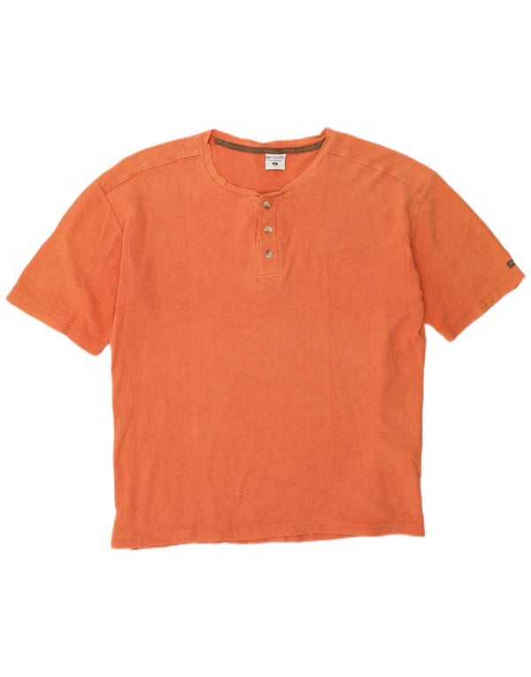 Columbia Herre Regular T-Shirt Top Medium Orange Bomuld