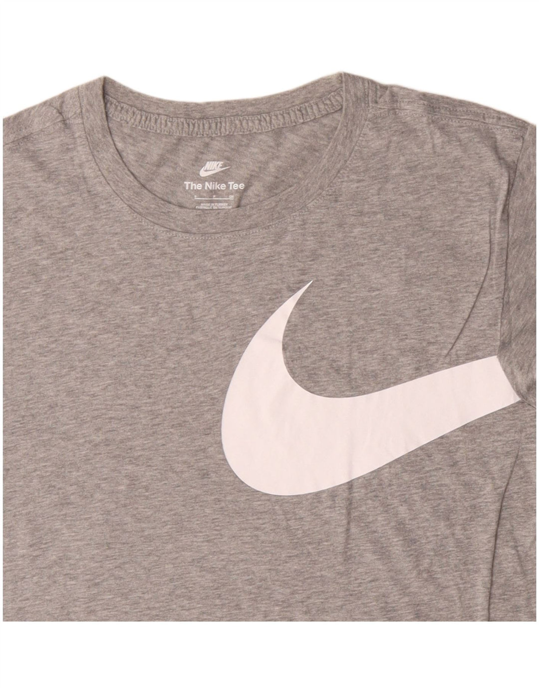 NIKE Grafisk T-shirt top til mænd, lille grå flækket bomuld