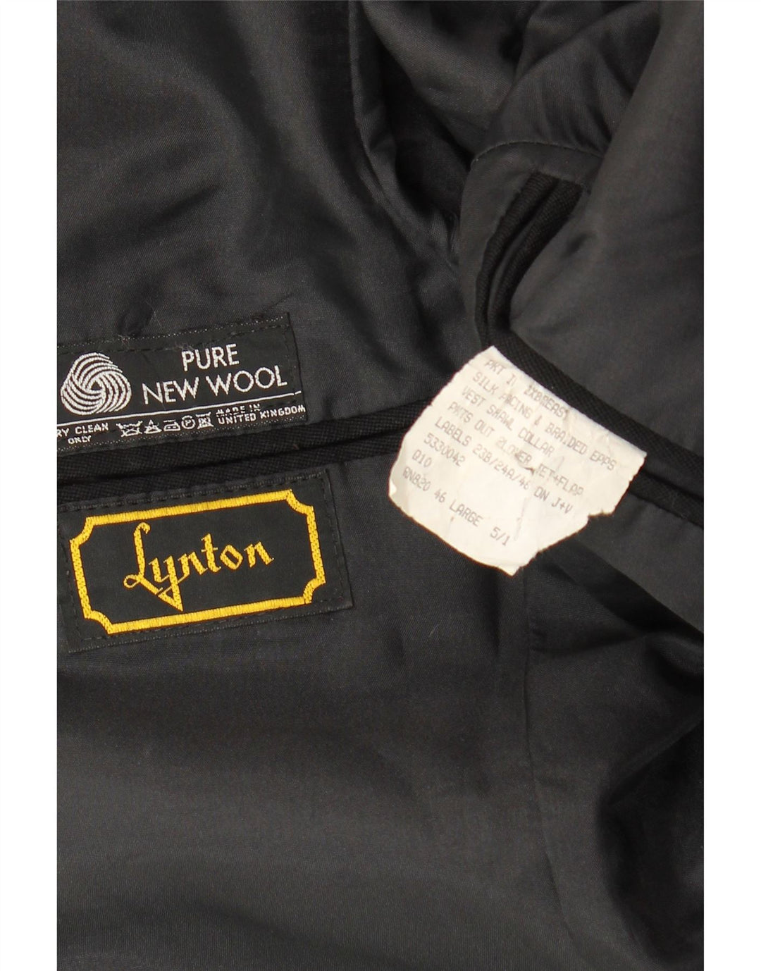 Dame frakke Blazer Jacket IT 46 Large Black New Wool