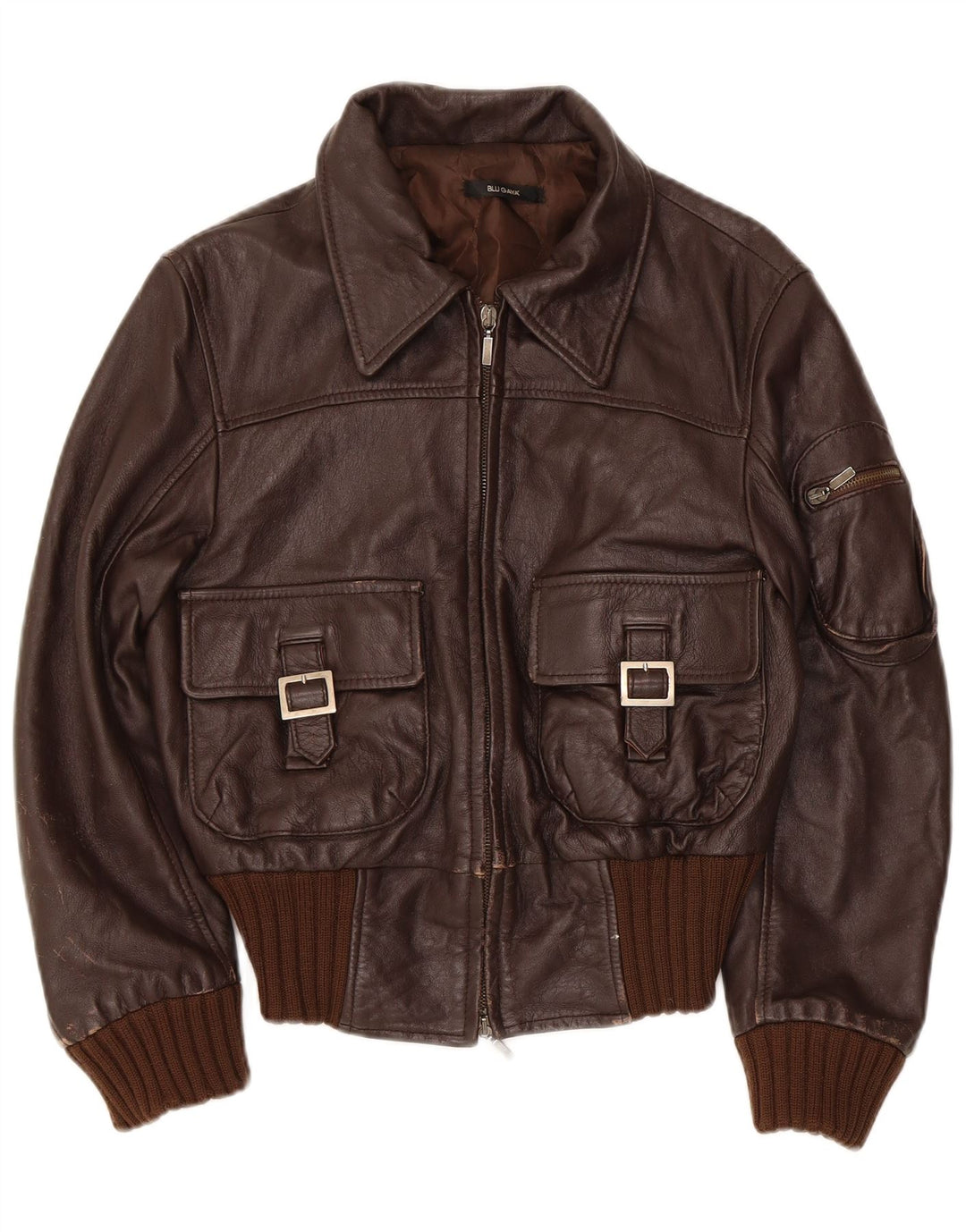 Vintage læderjakke til kvinder IT 44 Medium Brun