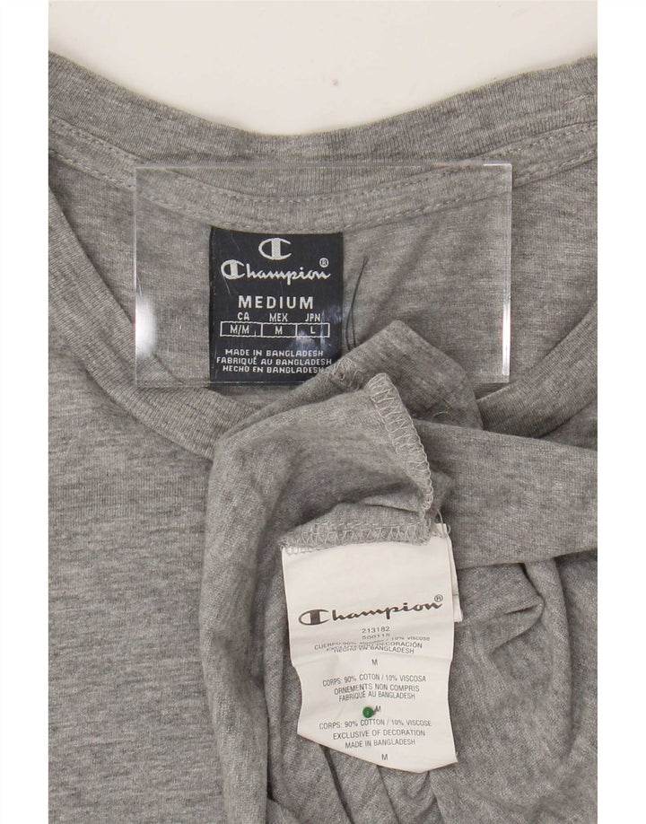 Champion Herre T-shirt Top Medium Grey Flecked Bomuld