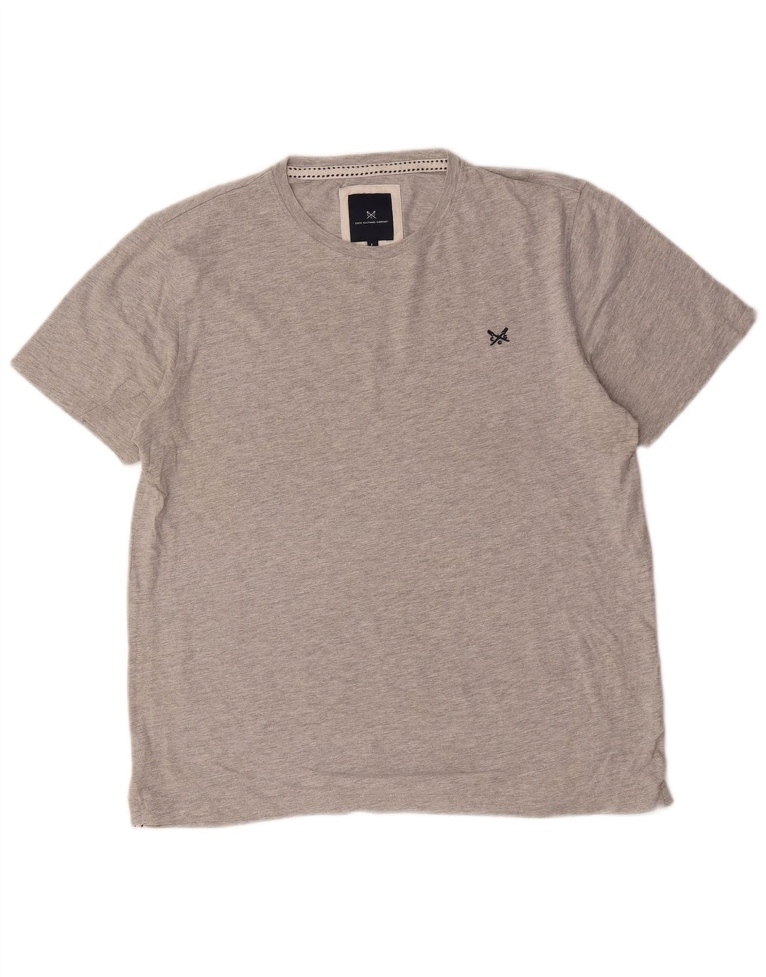 Crew Clothing Herre T-Shirt Top Stor Grå Bomuld