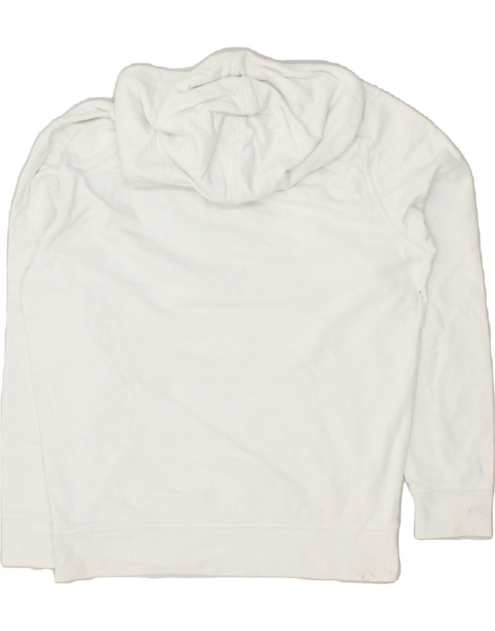 LEVI'S Mens Graphic Hoodie Jumper Small White Cotton Vintage Levi's and Second-Hand Levi's from Messina Hembry 