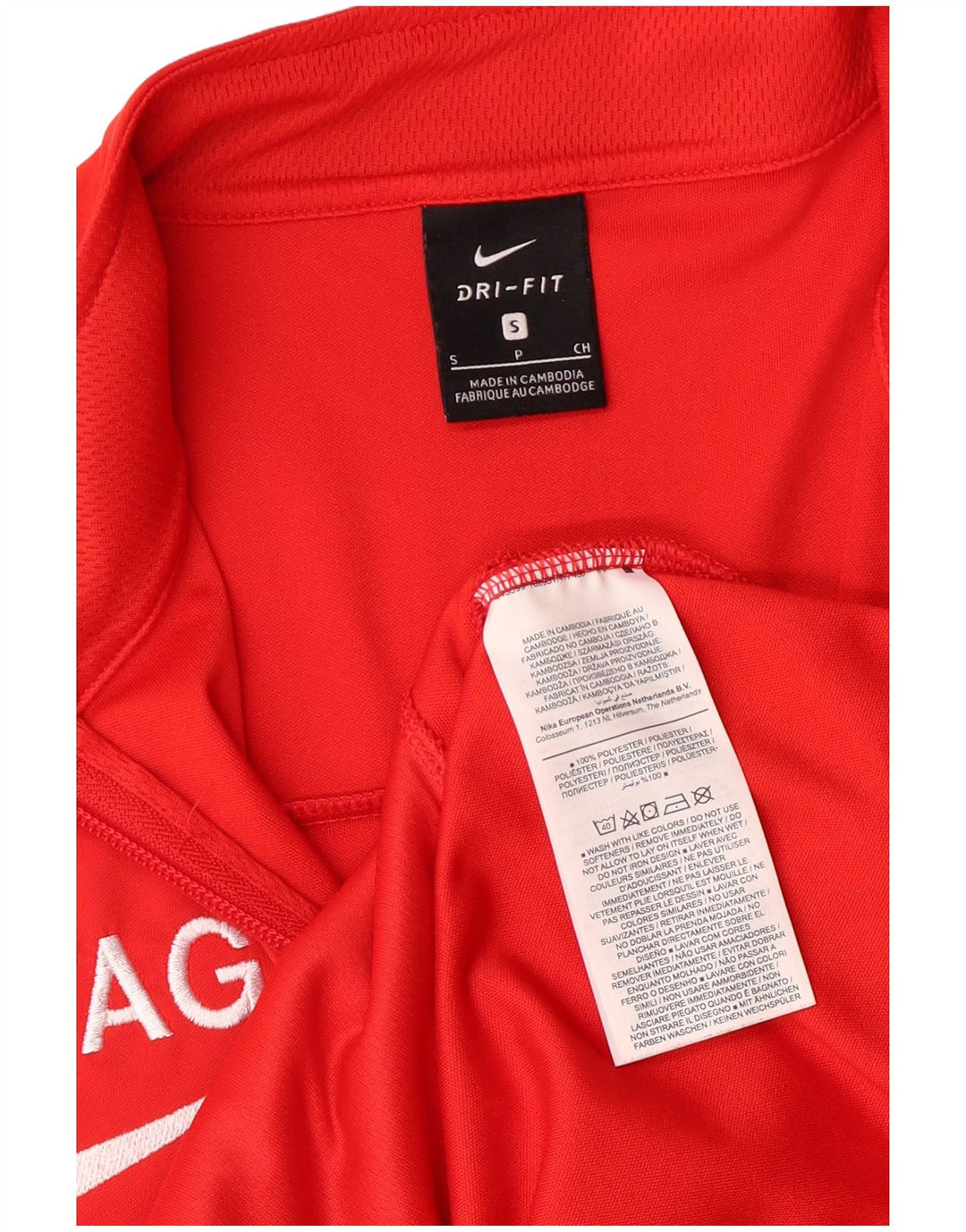 Nike Herre grafisk træningsdragt Topjakke Lille Rød Polyester Sports