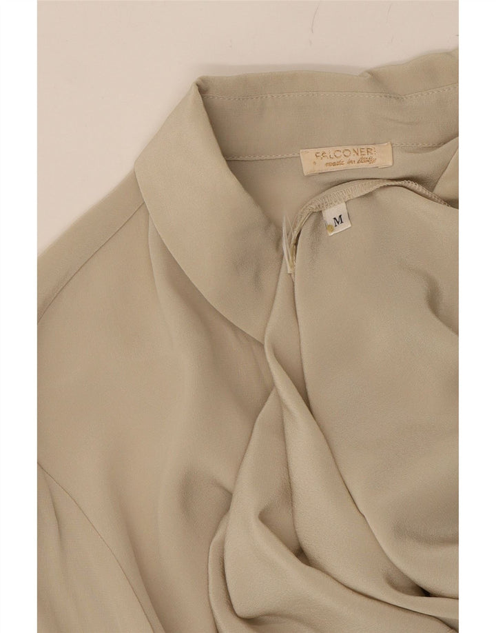 FALCONERI Womens Shirt Dress UK 12 Medium Beige Vintage Falconeri and Second-Hand Falconeri from Messina Hembry 