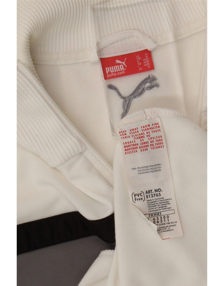 Puma Træningsdragt til mænd Topjakke Medium White Colourblock Polyester