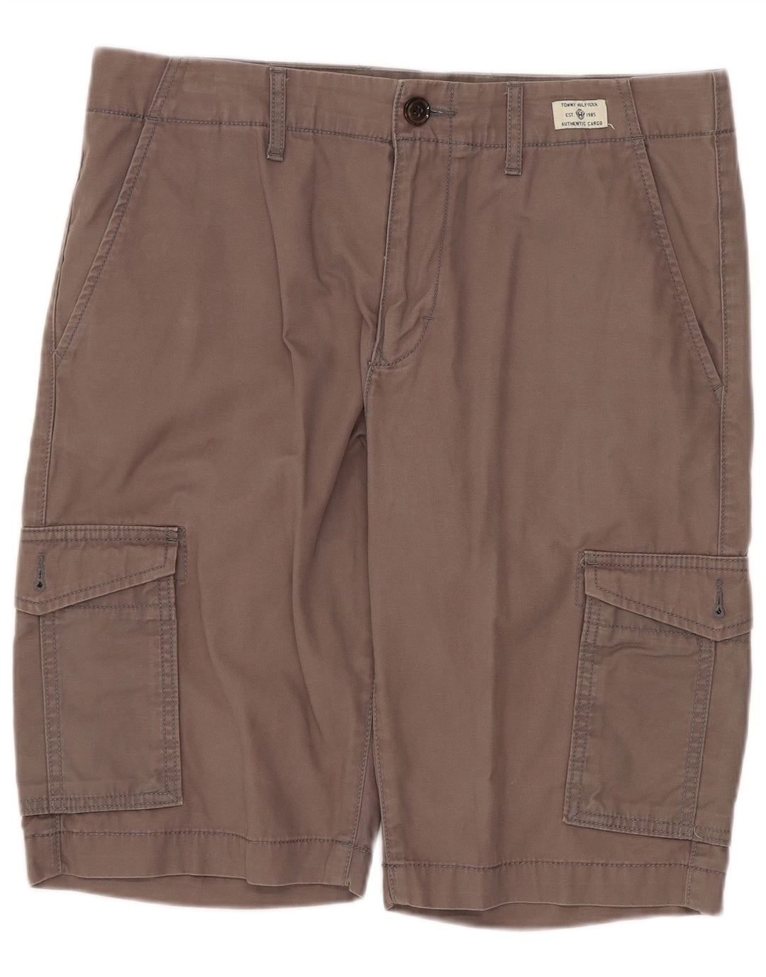TOMMY HILFIGER Cargo Shorts til mænd W31 mellemgrå bomuld