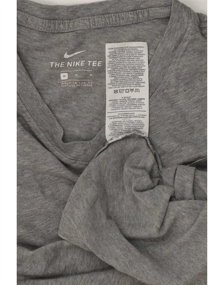 Nike T-shirt top mellem grå bomuld til mænd