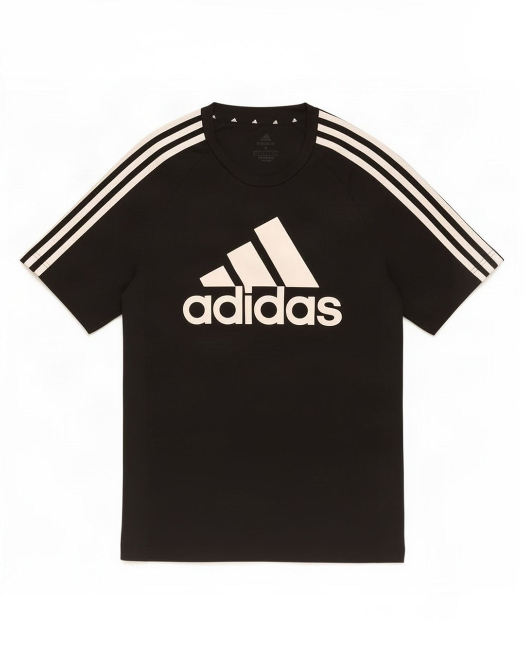 Adidas Herre Aeroready Grafisk T-Shirt Top Lille Sort Polyester