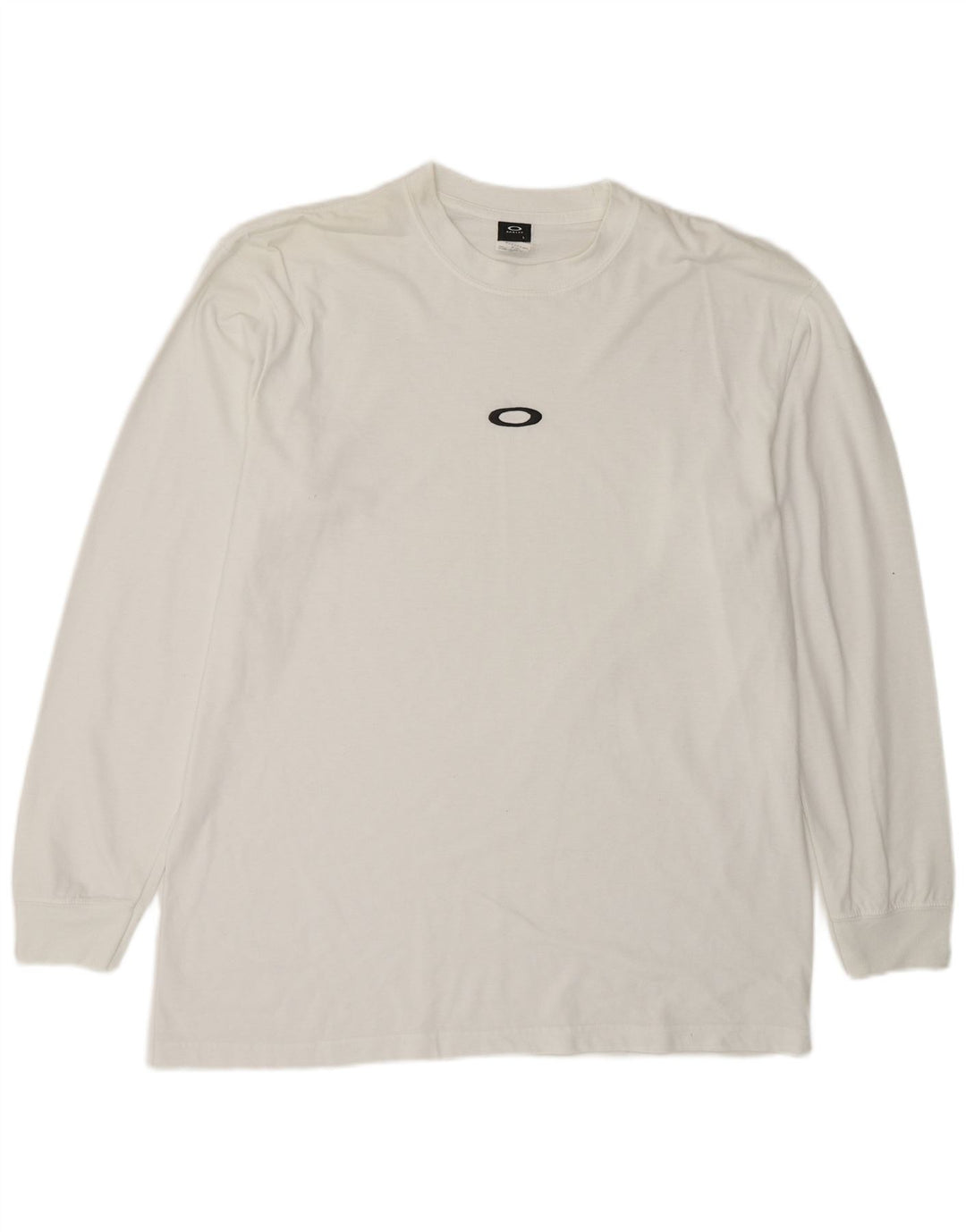 Oakley Herre Top Langærmet Stor Hvid Polyester