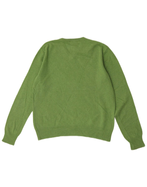 Kappa Herre Regular Fit V-hals sweater lille grøn lammeuld