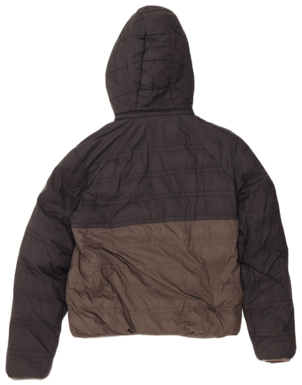 MICHAEL KORS hættejakke til drenge 15-16 år Grå Colourblock Nylon