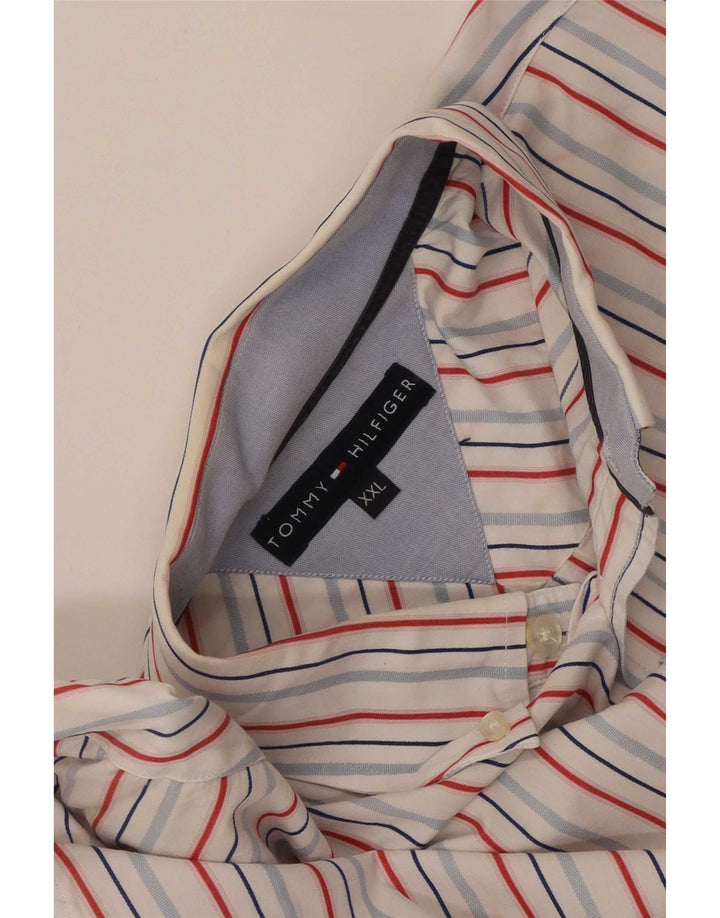 Tommy Hilfiger Herreskjorte 2XL Hvidstribet