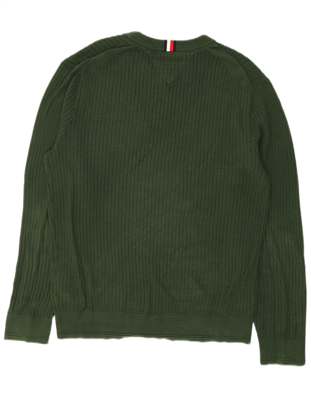 TOMMY HILFIGER Sweater med rund hals til mænd Stor grøn bomuld
