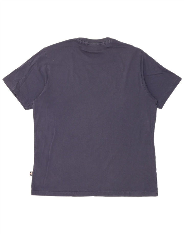 Dickies Herre T-Shirt Top Medium Marineblå Bomuld