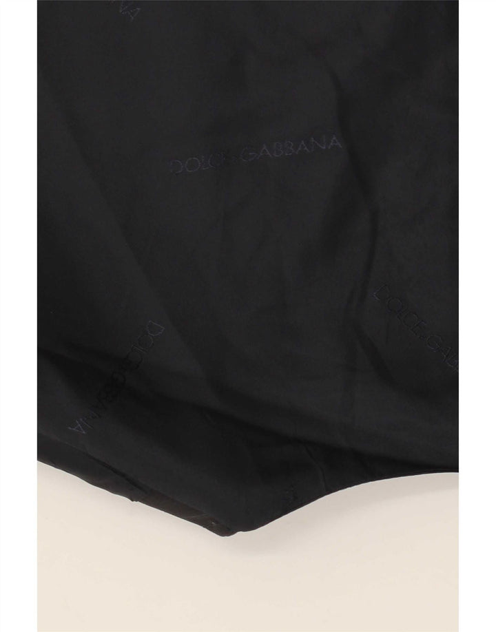 Dolce & Gabbana herrevest IT 52 Stor marineblå stribet uld