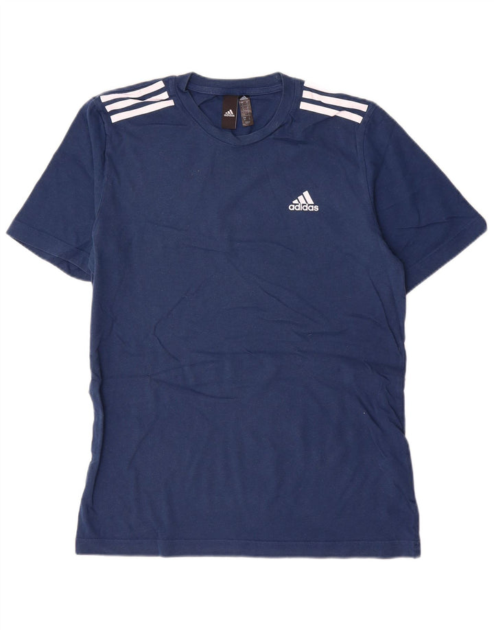 Adidas T-shirt top til mænd, lille marineblå bomuld