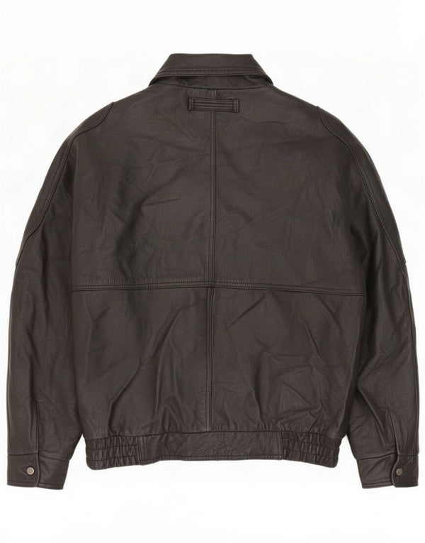 Vintage Mens Leather Jacket UK 38 Medium Black