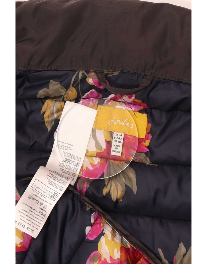 Joules Dame Polstret Frakke UK 14 Large Brown Polyester