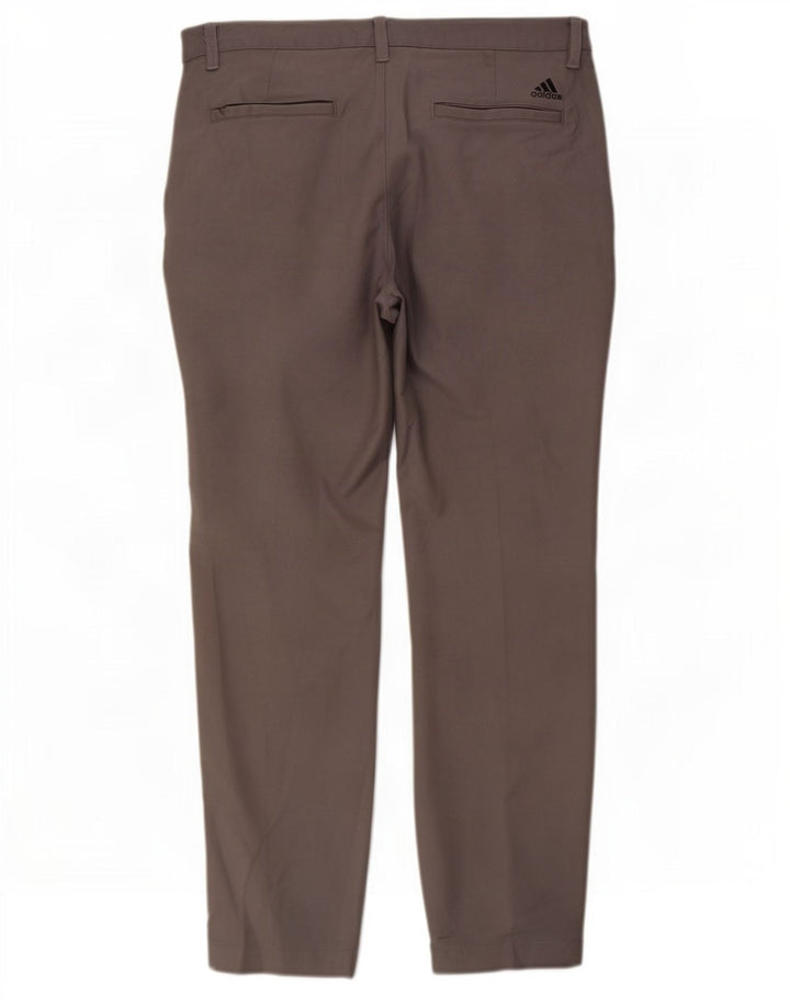 Adidas Straight Chino-bukser til mænd W32 L30 Grå polyester