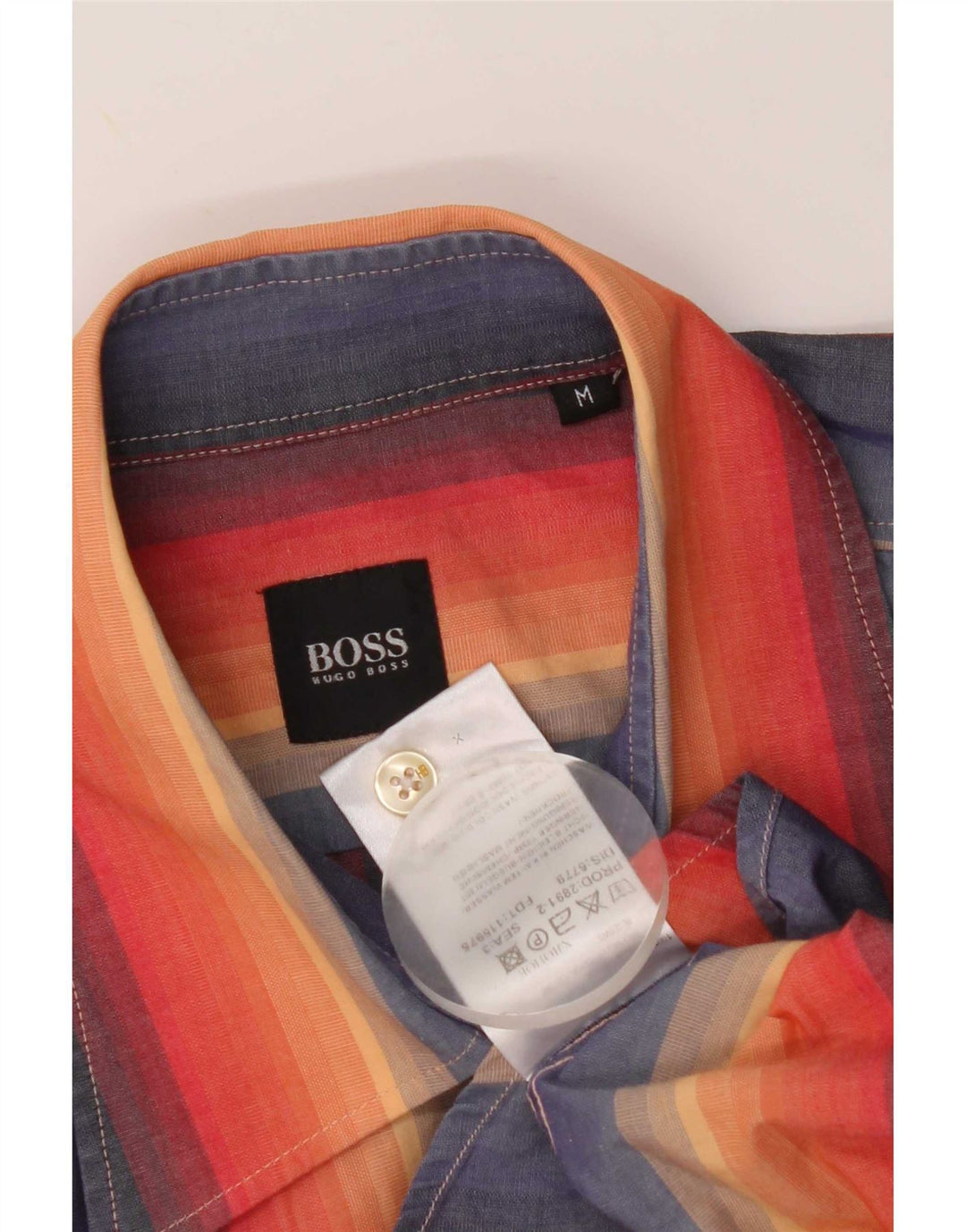 Hugo Boss Herreskjorte Medium Flerfarvet Stribet Bomuld