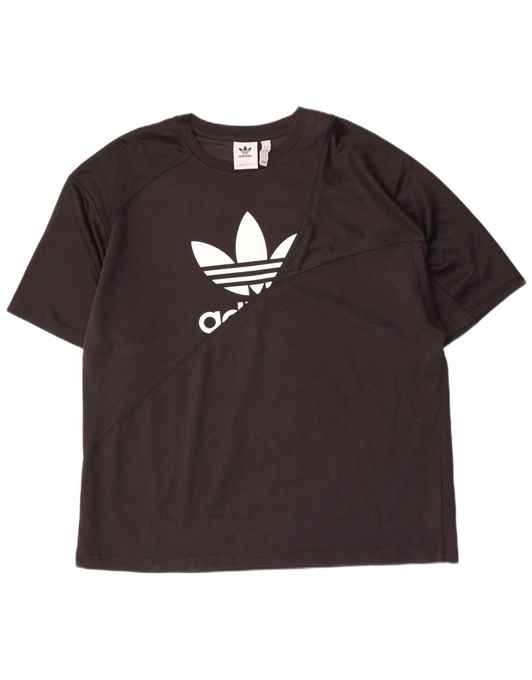 Adidas Grafisk T-shirt top til mænd, stor sort polyester