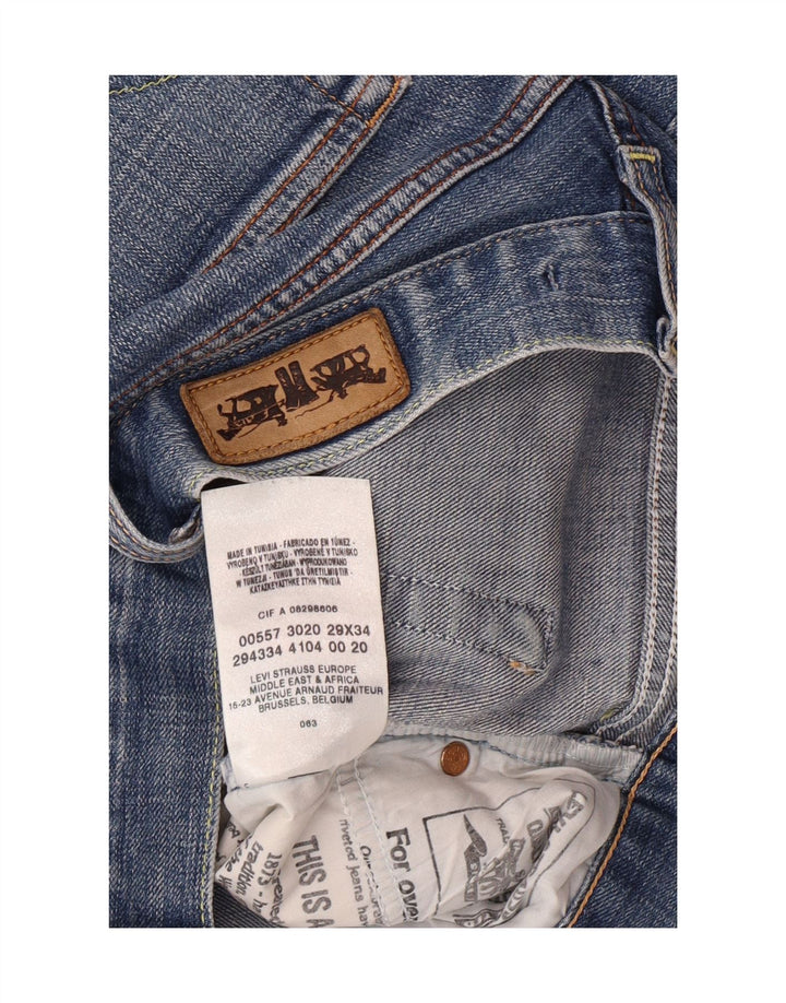 LEVI'S Womens Straight Jeans W29 L26 Blue Cotton Vintage Levi's and Second-Hand Levi's from Messina Hembry 