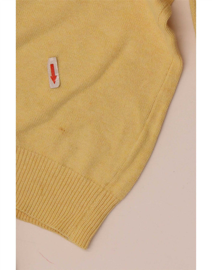 Marks & Spencer Herre V-hals sweater lille gul bomuld