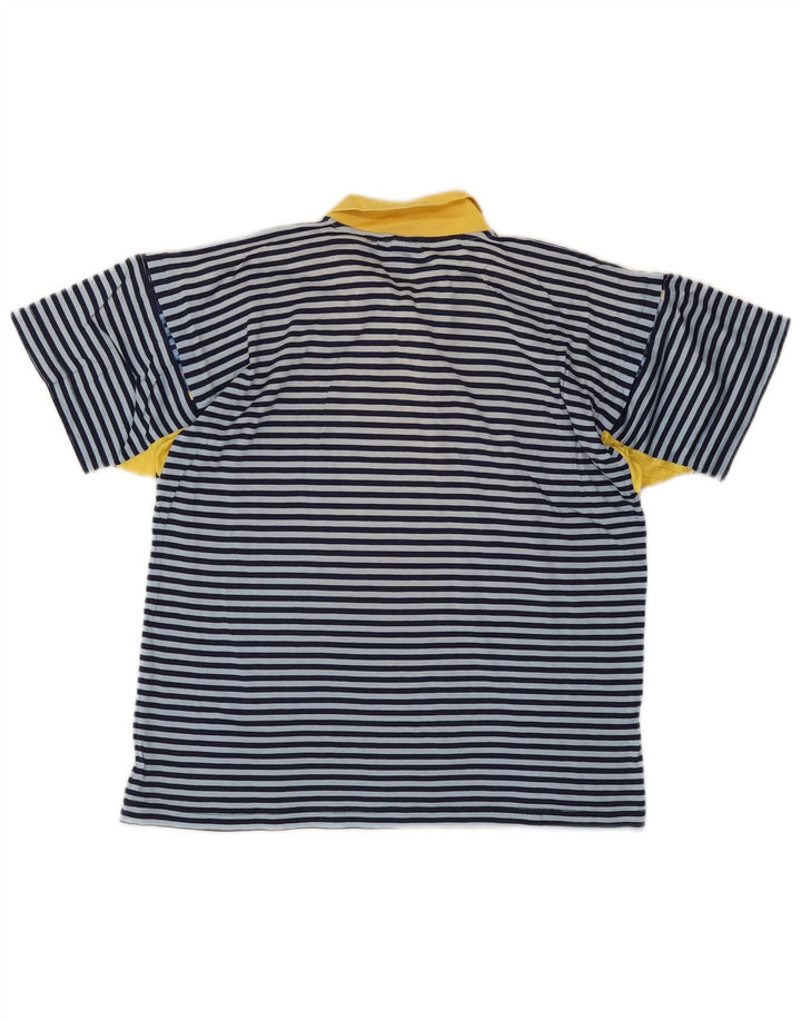 Diadora herre poloshirt IT 48 Lille blå stribet