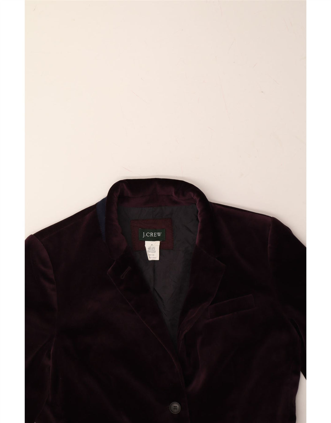 J. CREW Womens 2 Button Blazer Jacket US 8 Medium Purple Cotton Vintage J. Crew and Second-Hand J. Crew from Messina Hembry 