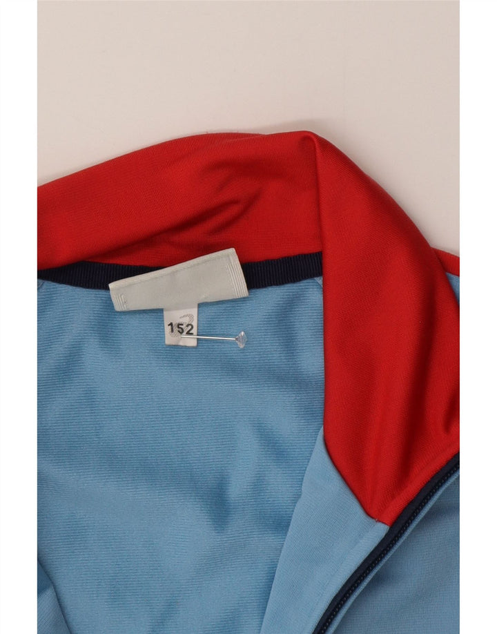 Asics Boys træningsdragt topjakke 11-12 år Blå Colourblock Polyester