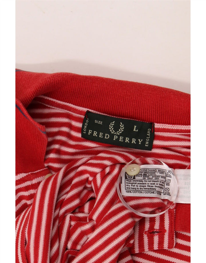 FRED PERRY Poloshirt til mænd Stor rødstribet