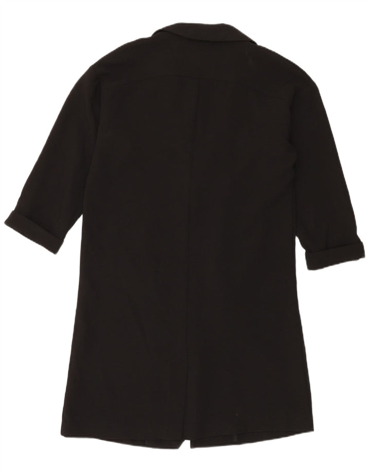 Topshop Dame Longline Oversized Blazer Jacket UK 10 Small Black