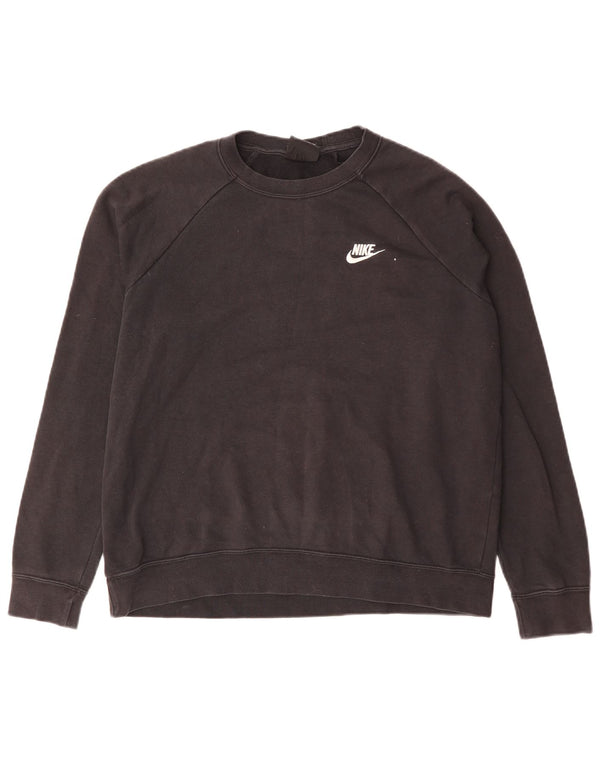 Nike Sweatshirt til mænd, stor sort bomuld