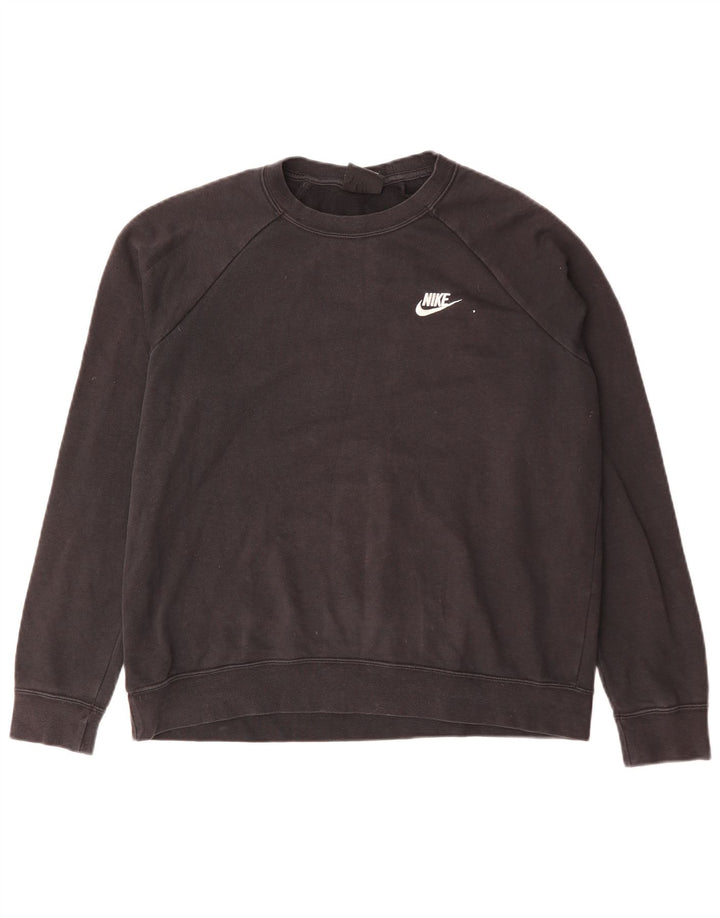 Nike Sweatshirt til mænd, stor sort bomuld