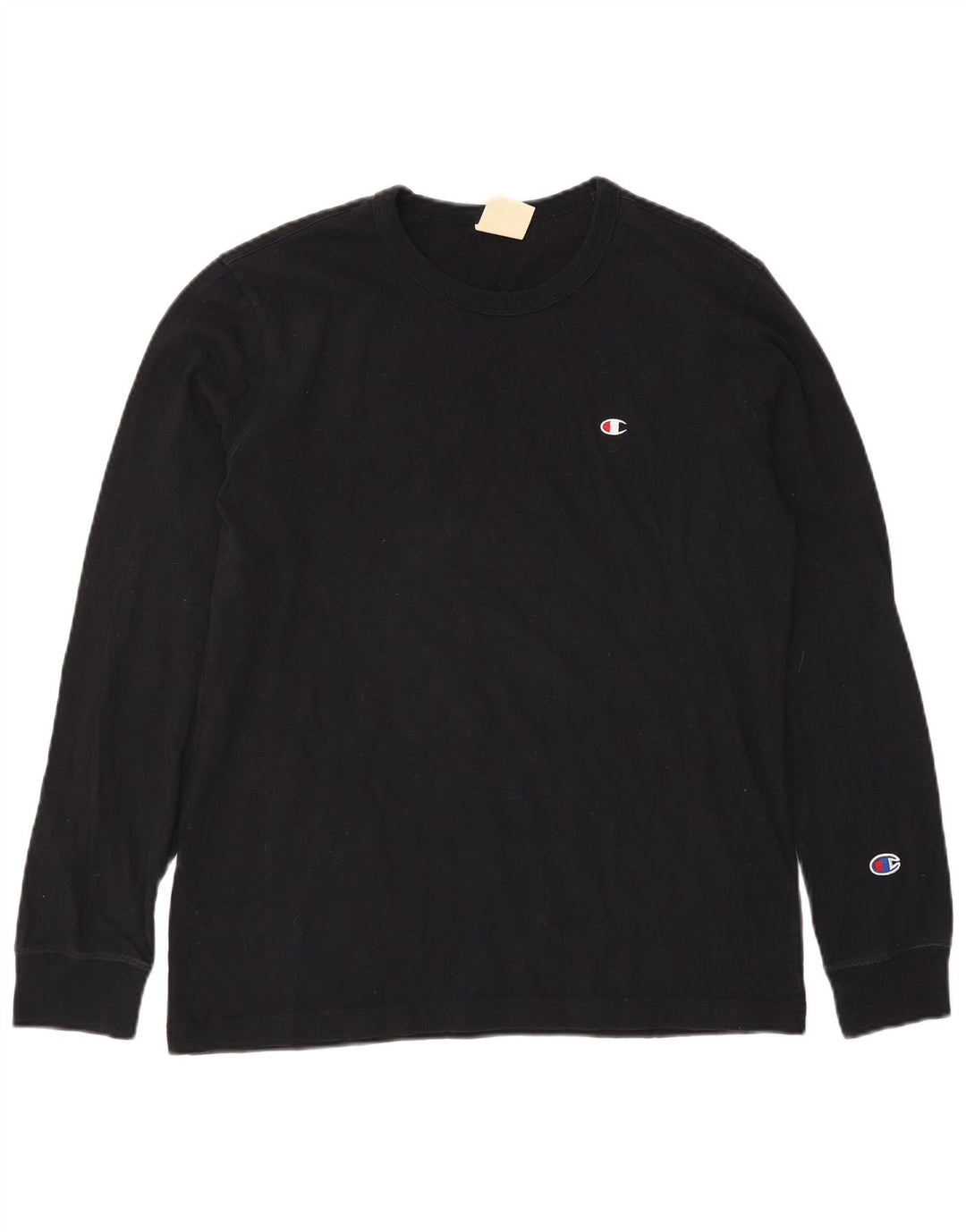 Champion Herre Top Langærmet XS Sort Bomuld